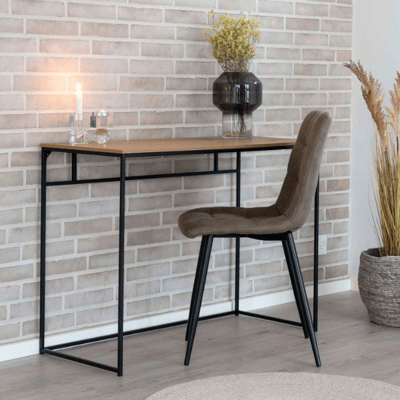 Bureau Vita - Chêne naturel avec cadre noir | 100x45x75 cm Bureau Vita - Chêne naturel avec cadre noir | 100x45x75 cm
