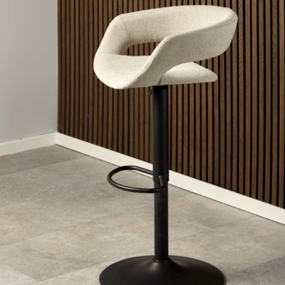 Tabouret de bar réglable Dusty - pivotant - sable/noir Tabouret de bar réglable Dusty - pivotant - sable/noir