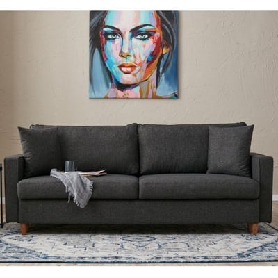 Canapé trois places Atelier Del Sofa | 210 x 90 x 82 cm | Anthracite
