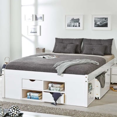 Lit Xavier 180x200cm - white wash