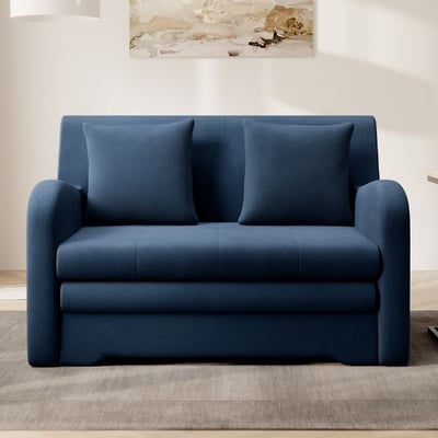 Canapé-lit Eberechi | 130 x 103 x 85 cm | Bleu