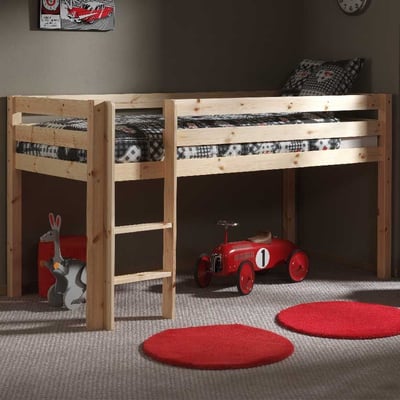 Lit mi-hauteur Charlotte - bois pin