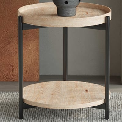 Table d'appoint Davina | Ø45 x 55 cm | Old Oak design