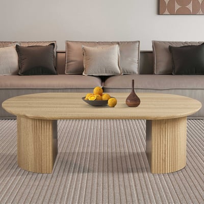 Table basse Lagos - 120x70x38cm - décor chêne