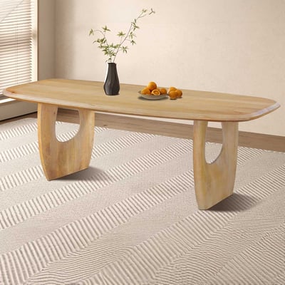 Table à manger Braga - 200x100x76cm - bois de manguier massif 