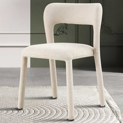 Chaise de salle à manger Elvis - 51x57x78cm - empilable - beige