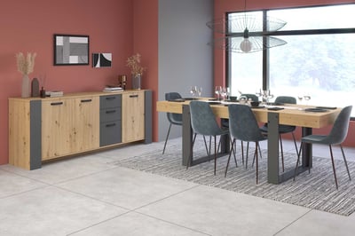 Salle à manger London | commode et table de salle à manger