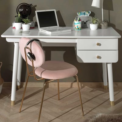Bureau pour enfants Billy 2 tirois - blanc