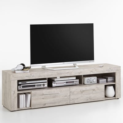 Meuble TV Vidi 180 cm - chêne gris