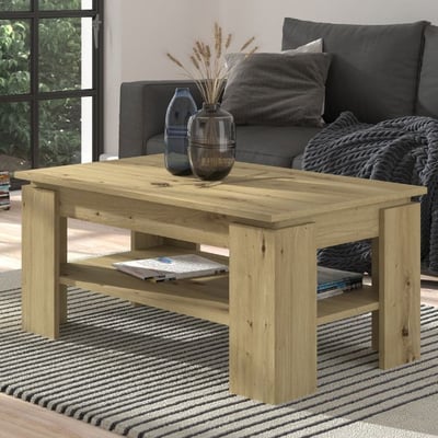 Table basse Titan - 100x60x45cm - décor chêne Artisan