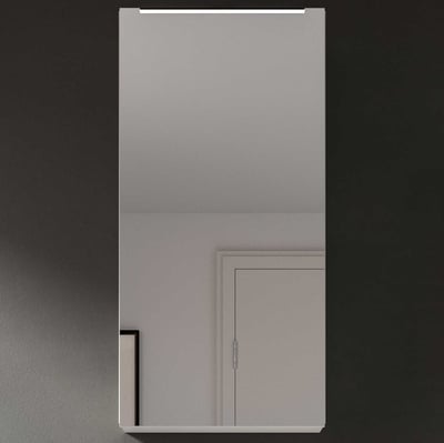 Armoire miroir Vira Xonox - Blanc mat et brillant - 38x77x18 cm
