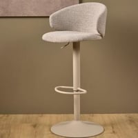 Tabouret de bar Ella - réglable - pivotable - beige