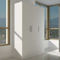 Armoire Ramos 120cm avec 3 portes - blanc