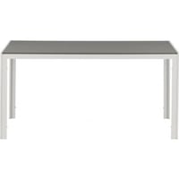 Table à manger Break Venture Design - Aluminium blanc/gris - 150x90 cm
