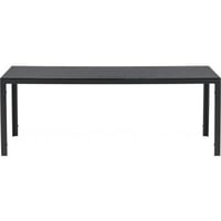 Table à manger Break Venture Design - Bois et aluminium noir - 205x90 cm