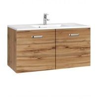 Meuble vasque Bobbi 100cm 2 portes - chêne