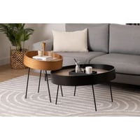 Ilo Table d'appoint | 100 % MDF | Naturel, Bois