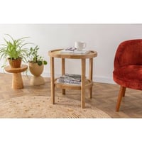 Nala 55 Table d'appoint | Corps en bois de frêne | Naturel