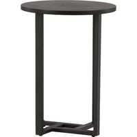 Table basse Lawton Venture Design en MDF noir Ø40cm H55cm