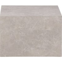 Table basse York Venture Design - MDF beige marbré - 80x60 cm