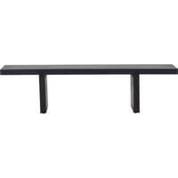 Table basse Yakunik Venture Design - Bois d'hévéa noir - 120x38 cm