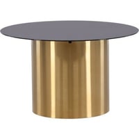 YSTAD - TABLE CABANE - VERRE FUMÉ / LAITON BRILLANT