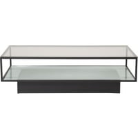 Table basse Maglehem Venture Design - Verre noir 130x60cm