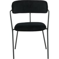 Fauteuil Arrow Venture Design - Velours noir - 61x58x79 cm
