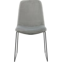 Chaise de salle à manger Muce Venture Design - Velours gris - 63x43x84 cm