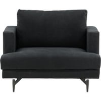 Fauteuil Sofia Venture Design - Polyester Noir - 92x104x82 cm