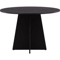 TABLE DE SALLE À MANGER RONDE BOOTCUT - NOIR / FANÉER NOIR