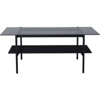 Table basse Von Staf Venture Design - Verre fumé noir - 120x60 cm