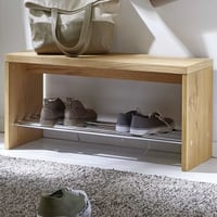 Banc à chaussures Serkan 81 cm - chêne 