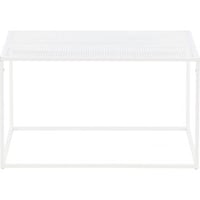 Table basse Netz Venture Design en acier blanc 80x80 cm