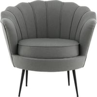 Fauteuil Calais Venture Design en polyester gris - 77x76x83 cm