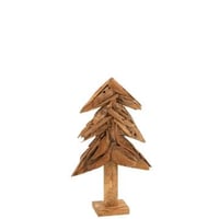 Arbre morceaux bois teck naturel medium