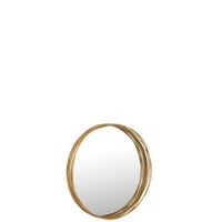 Miroir aurora rond metal/verre or small
