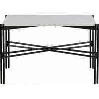 Table basse Razzia Venture Design - Terrazzo Blanc & acier noir - 75x75x48 cm