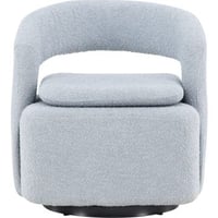 Fauteuil Laurel Venture Design - Bouclette Acier - 72x69x75 cm - Bleu Ciel