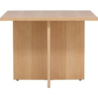 Table à manger Leo Venture Design - MDF aspect chêne 100x100x75 cm