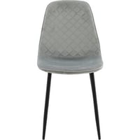Chaise de salle à manger Polar Diamond Venture Design - Velours gris - 53x46x88 cm