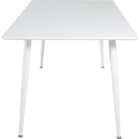 TABLE DE SALLE À MANGER POLAR 180 CM - PLATEAU BLANC / PIEDS BLANCS