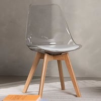 Chaise de salle à manger Edvin - Polypropylène naturel - 50x85x49 cm - Naturel