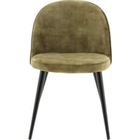 Chaise de salle à manger Velvet Venture Design - Velours vert poudré - 55x50x77 cm