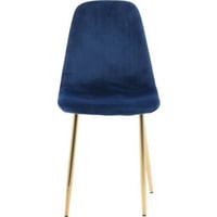 Chaise de salle à manger Polar Venture Design - Velours bleu - 53x88x46 cm