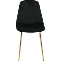 Chaise de salle à manger Polar Venture Design - Velours noir - 53x46x88 cm