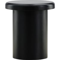 Table d'appoint NAMSOS Φ40 - Noir / Peinture laquée PU en MDF noir