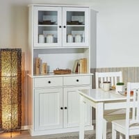 Vaisselier Westerland étroit campagne - blanc