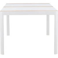 TOGO - TABLE À MANGER - BLANC / TECK - ALLU / TECK - 200*100