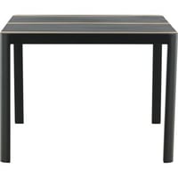 TOGO - TABLE À MANGER - NOIR / TECK - ALLU / TECK - 150*90